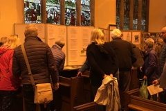 St Mary's Church project exhibition.