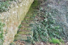 Ancient steps demarcating St Mary's parish boundary.
