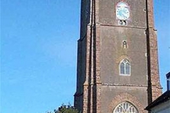 Detail of present day tower clock.