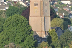Present day view of St Mary's church tower.